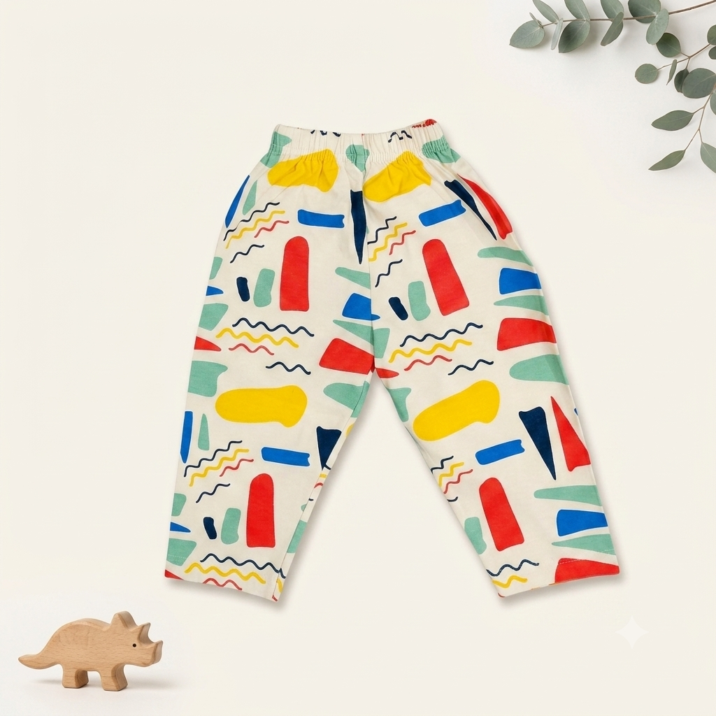 Playtime Geometry 2-Piece Night Suit