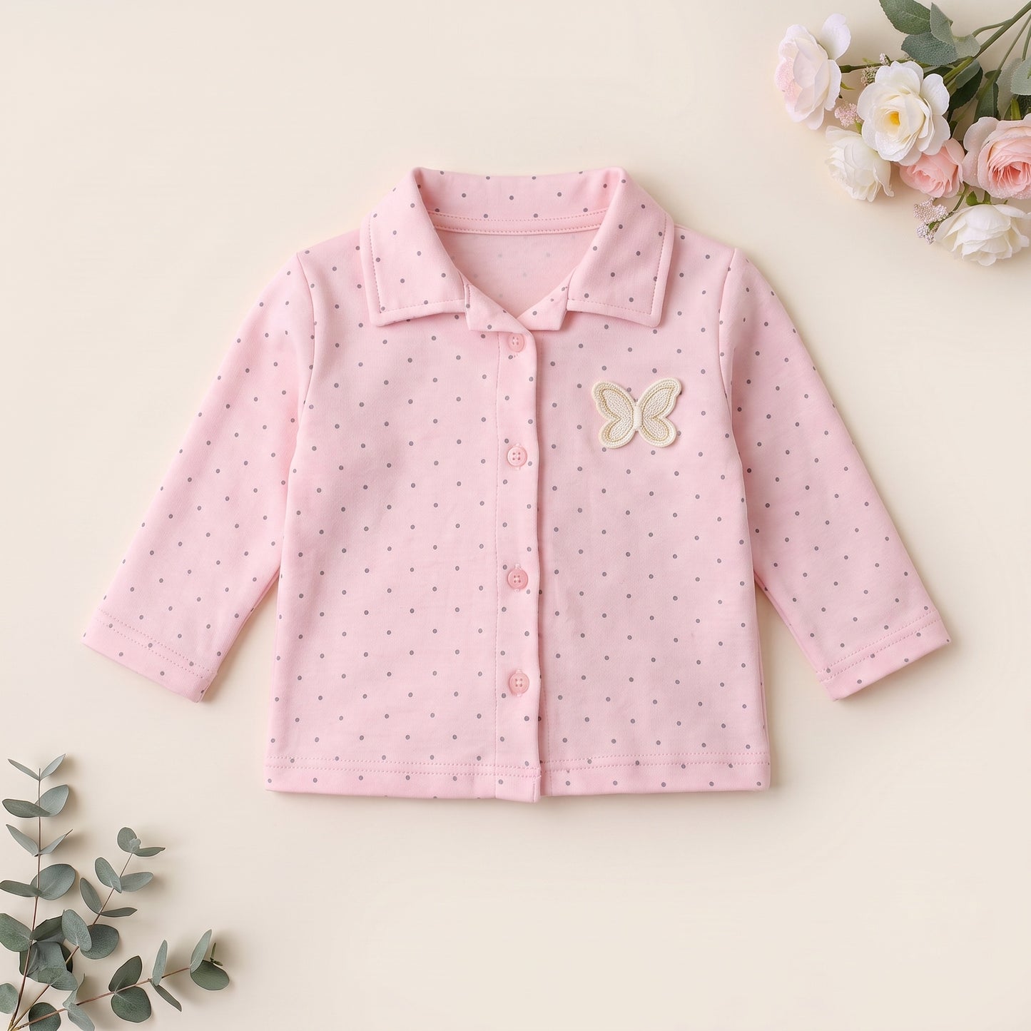 Sweet Butterfly Drop Needle Pyjama Set