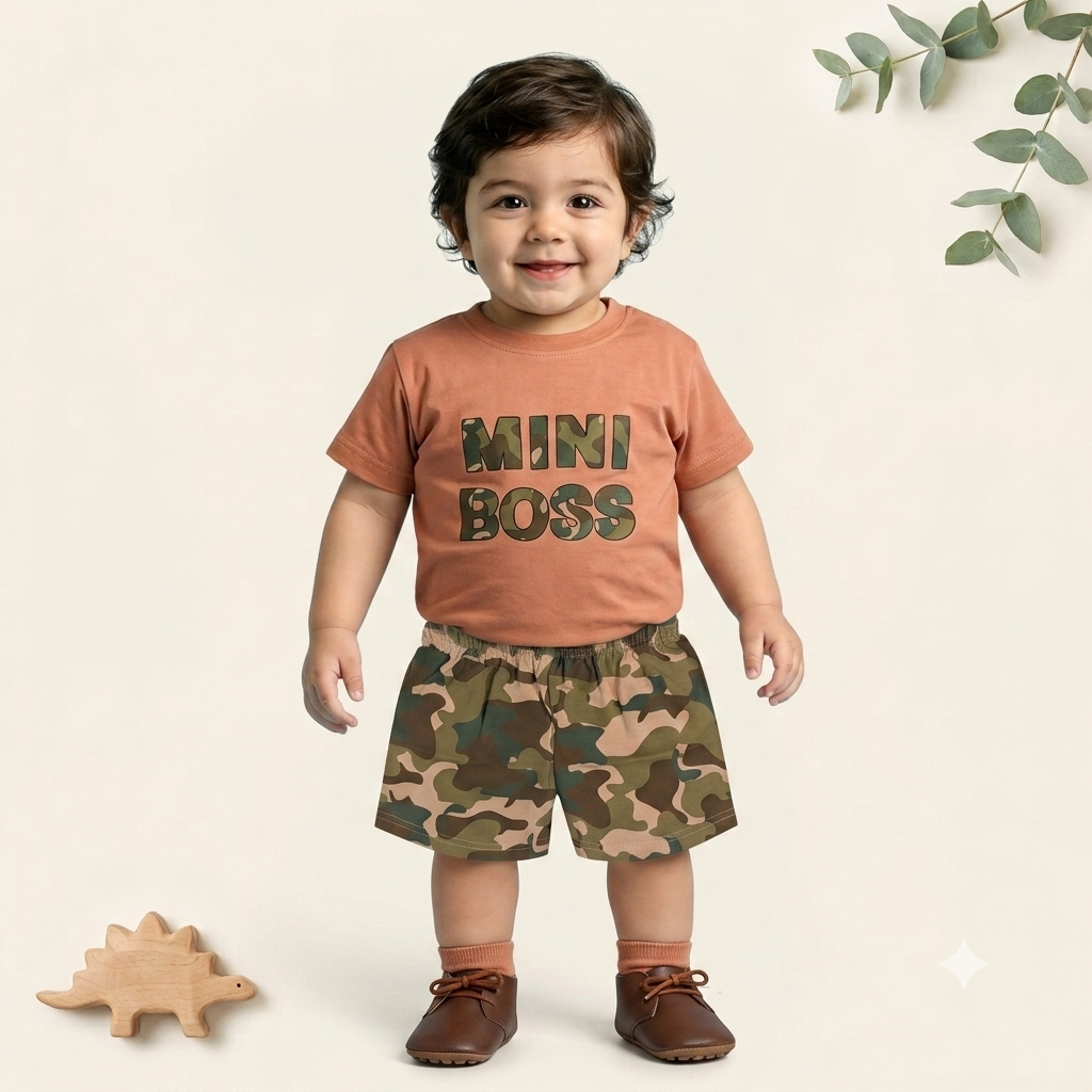 Mini Boss Camo Adventure 2-Piece Set