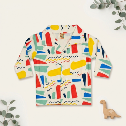 Playtime Geometry 2-Piece Night Suit
