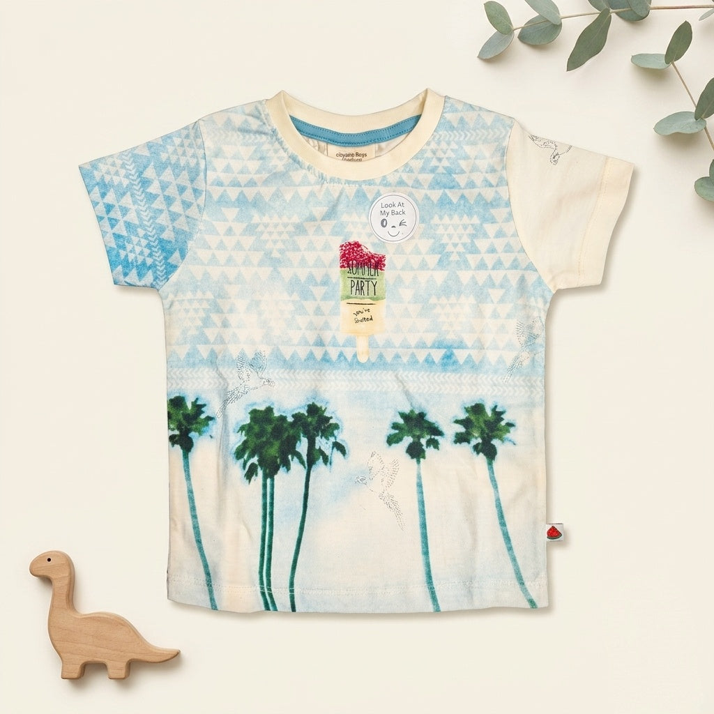 Summer Party Tropical Tee & Shorts Set