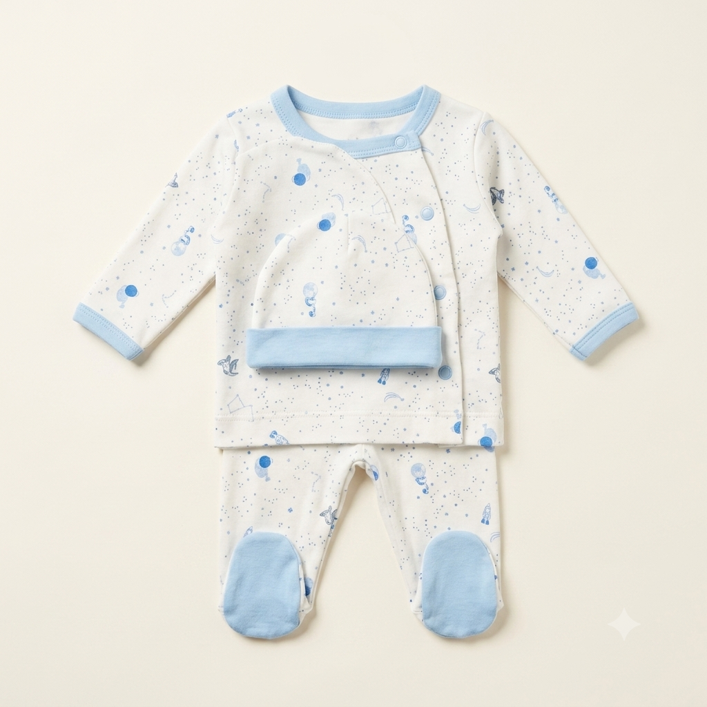 Organic Comfort Newborn Layette Trio for New Born