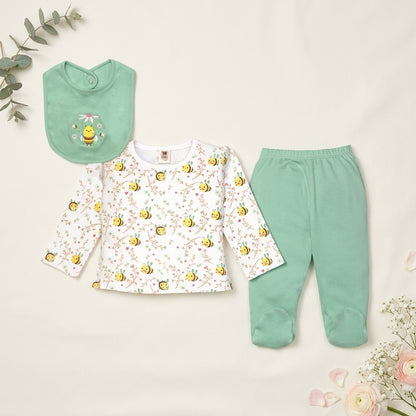 Sweet Honeybee Footed Pajama Set