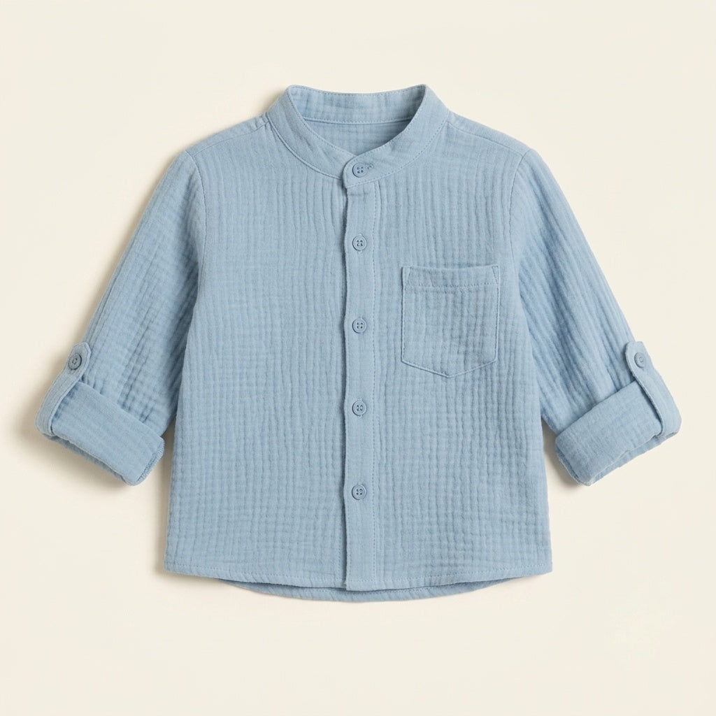 Sky Blue Muslin Co-ord Set