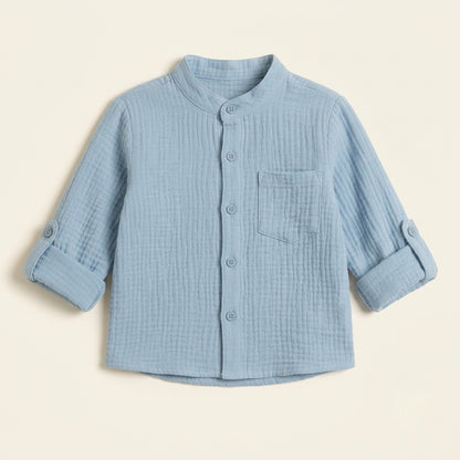 Sky Blue Muslin Co-ord Set