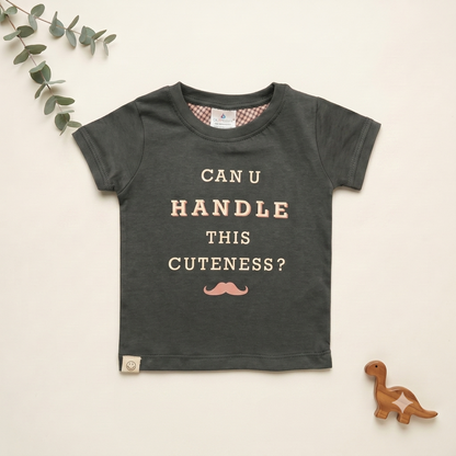 Little Charmer Tee & Checkered Short Set