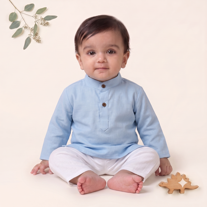 Sky Blue Serenity Kurta Set