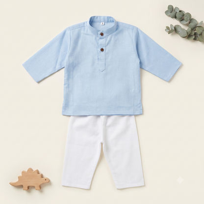 Sky Blue Serenity Kurta Set