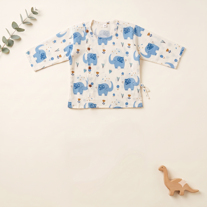 Organic Cotton Elephant Motif Angrakha & Dhoti