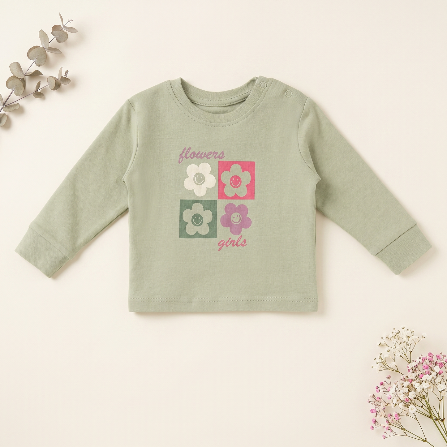 Floral Interlock Pyjama Set