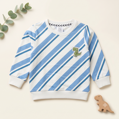 Dino Explorer Striped Pullover & Jogger Set