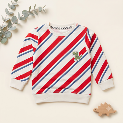 Dino Explorer Striped Pullover & Jogger Set