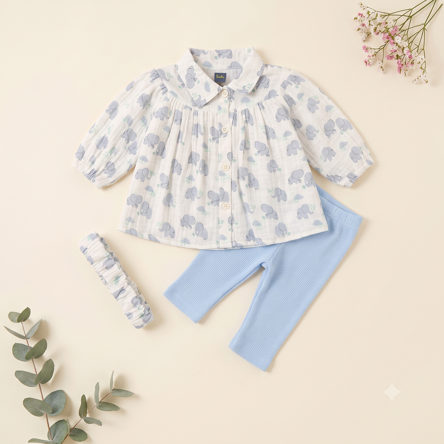 Elephant Dreams Double Gauge Dress & Legging Set