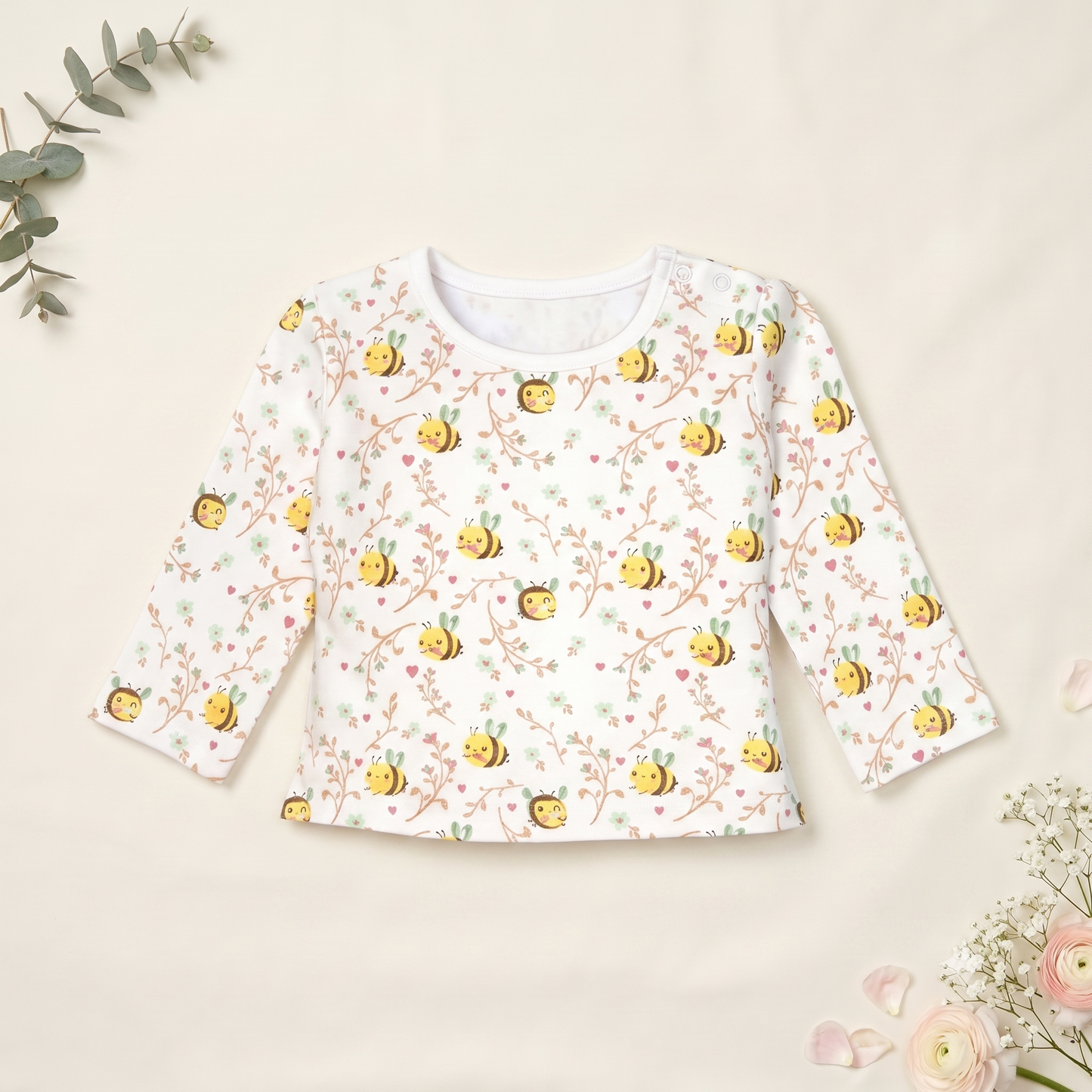Sweet Honeybee Footed Pajama Set
