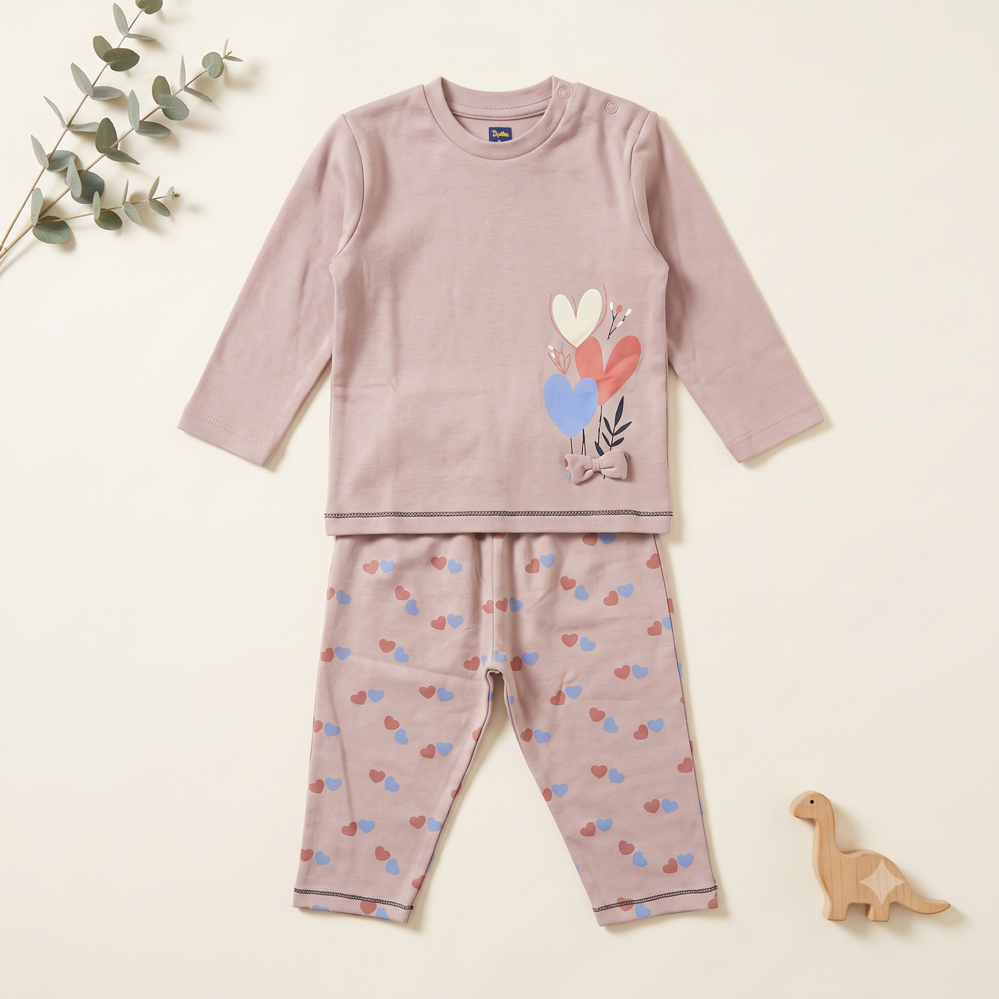 Premium Cotton Infant Girls Top Bottom Set